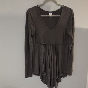 VENUS Charcoal Long Sleeve Tunic
